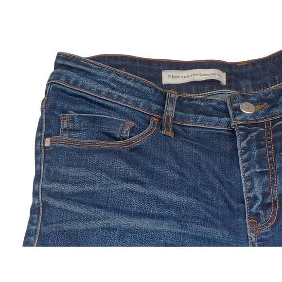 Pilcro and the Letterpress Jeans Womens 32 Stretch Skinny Mid Rise Denim Pants - Picture 3 of 9